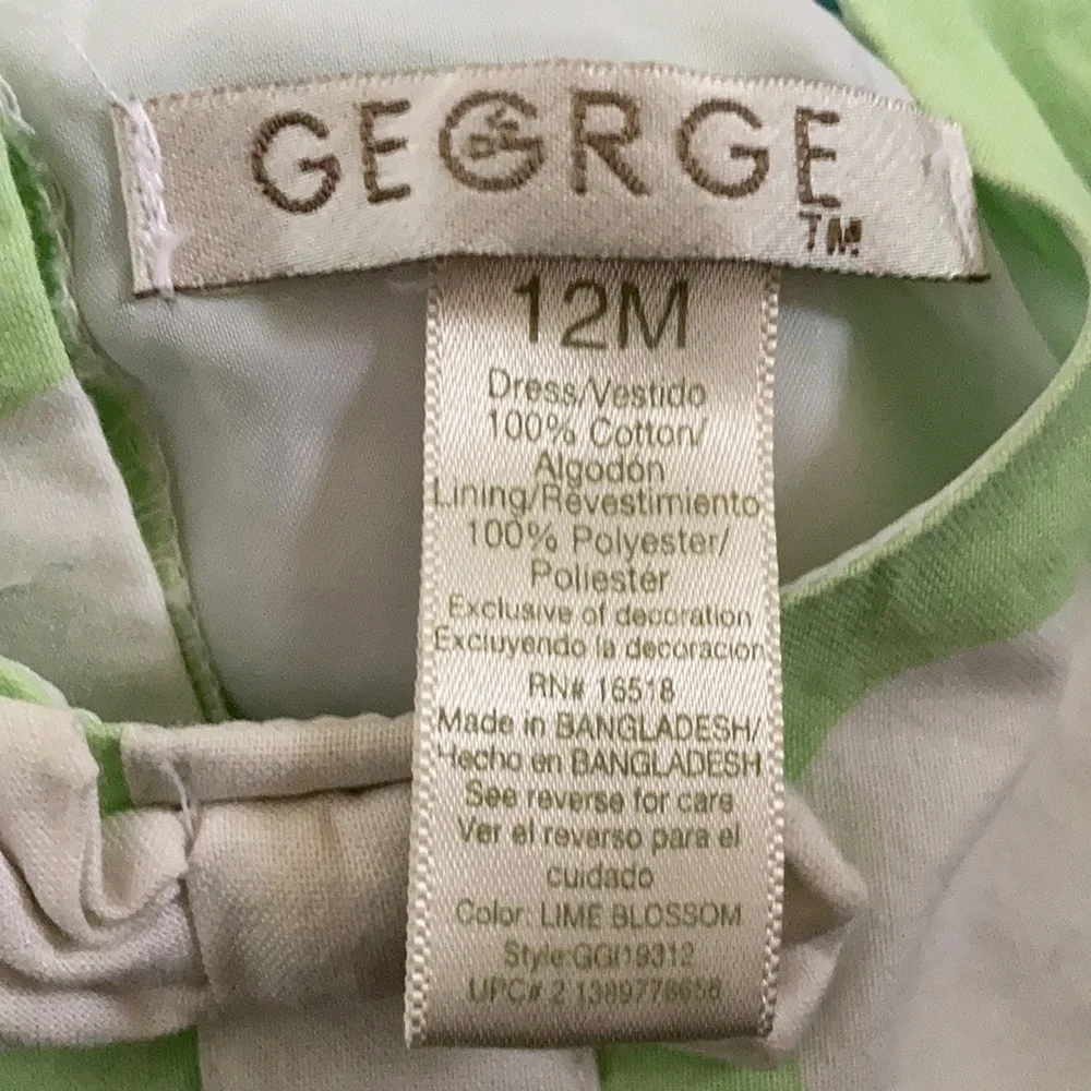 FINAL MARKDOWN Girls George dress 12 months